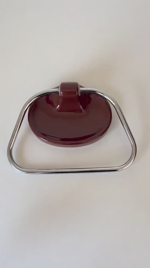 Vintage Bathroom / Towel Rack / Ceramic Towel Holder / Yugoslavia 80's