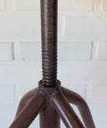 Vintage Industrial School Stool / Adjustable Swivel Metal Stool / Made in Yugoslavia 1970's